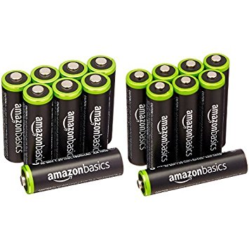 AmazonBasics AA & AAA Rechargeable Batteries (8-Pack) Pre-charged Bundle - Packaging May Vary