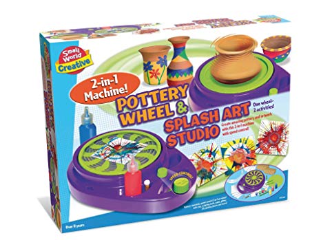 Small World Toys Creative - Pottery Wheel and Splash Art Studio