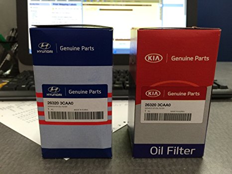 Genuine Hyundai/Kia Oil Filter, 26320-3CAA0, Case of 5