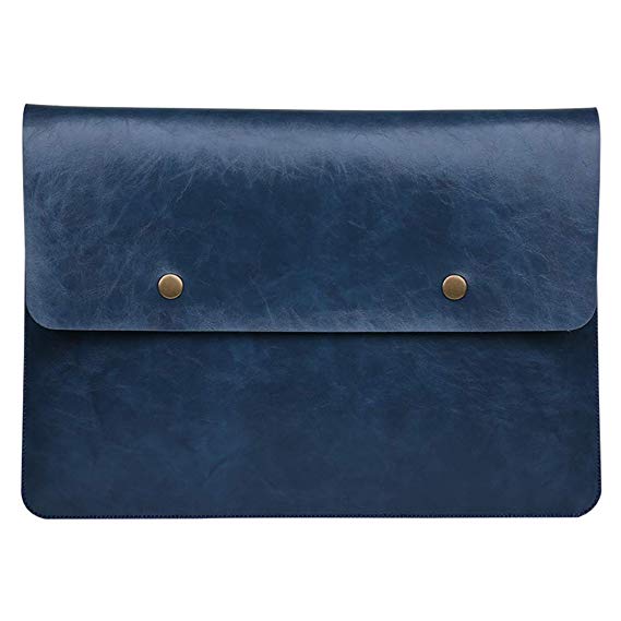 Soyan 13-Inch Retro Laptop Sleeve for MacBook Pro and MacBook Air 13.3 Inches, Fits Model A1466/A1502/A1425 (Blue)