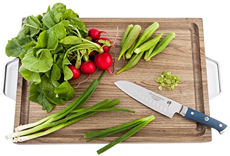 Sensei 12.4 Inch Santuko Knife, 1 Sharp Japanese Knife - High-Carbon, 67 Layer, Blue Damascus Steel Sharpest Kitchen Knife, Ergonomic Handle, For Cutting Vegetables And Meat - Restaurantware