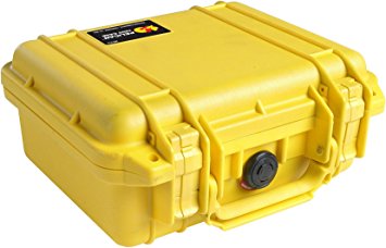 Pelican 1200 Case with Foam for Camera Yellow