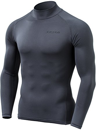 Tesla Men's Thermal WinterGear Compression Baselayer Mock Long Sleeve T Shirts YUT32/YUZ47/T32/T42