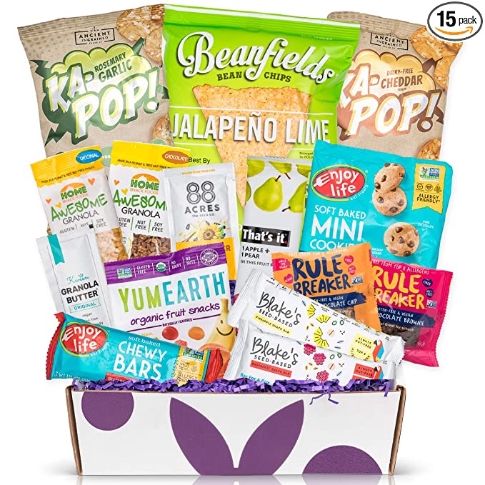 Top 8 Allergen Free Snacks: Great Gift For Anyone With Allergy Sensitivities - Gluten Free, Dairy Free, Peanut Free, Egg Free, Fish Free, Tree Nut Free, Shellfish Free, and Vegan.