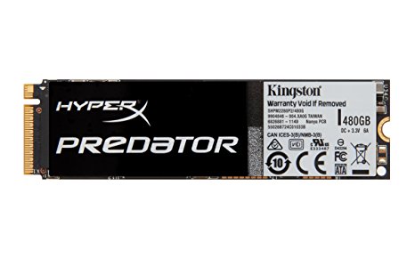 Kingston Digital HyperX Predator 480 GB PCIe Gen2 x4 M.2 Solid State Drive 3.5-Inch SHPM2280P2/480G