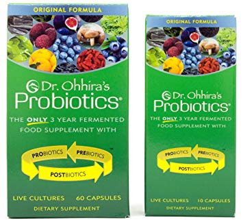 Dr. Ohhira's Probiotics, Original Formula, 60 Caps with Bonus 10 Capsule Travel Pack