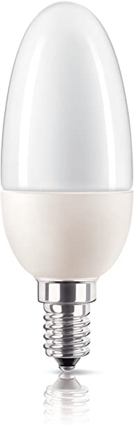 Philips Lighting Soft ES KZL MIN Energy-Saving Bulb 5 W E14 230 V WT Warm Tone Mini Candle