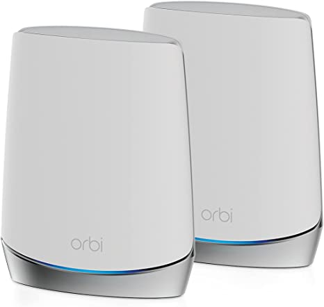 NETGEAR Orbi Whole Home WiFi 6 Tri-Band Mesh System (RBK752) | AX4200 Wireless Speed (Up to 4.2Gbps) | 2 Pack