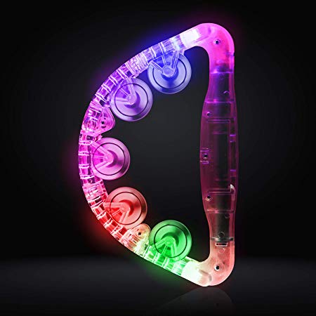 Eastar LED Tambourine Light Up Toys for Adults Kids Single Row, One Piece