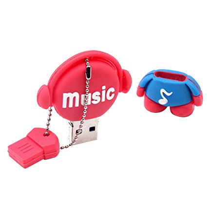 MagiDeal 64GB Music Baby Type Keychain Keyring USB Flash Drive Memory Stick Storage U Disk for Desktop