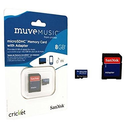 Sandisk Muve Music Card For Cricket 8gb Memory Card