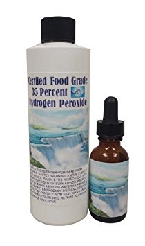 Four 8.5 Oz 35 Percent Food Grade Hydrogen Peroxide H2o2 Best on the Market with Two Free Dropper Bottles