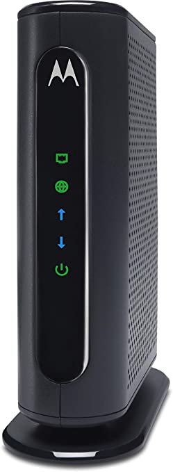 MOTOROLA 8x4 Cable Modem, Model MB7220, 343 Mbps DOCSIS 3.0, Certified by Comcast XFINITY, Time Warner Cable, Cox, BrightHouse, and More (No Wireless)