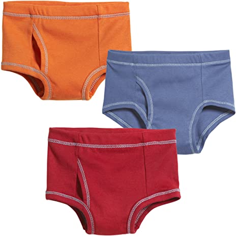 City Threads Boys All Cotton Briefs Underwear 3-Pack for Sensitive Skin - Made in USA