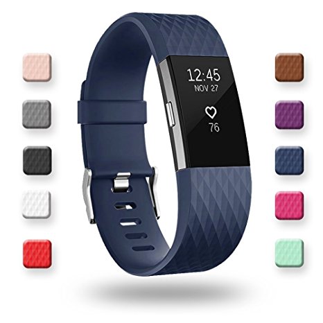 POY Fitbit Charge 2 Bands, Classic & Special Edition Replacement bands for Fitbit Charge 2, Large Small