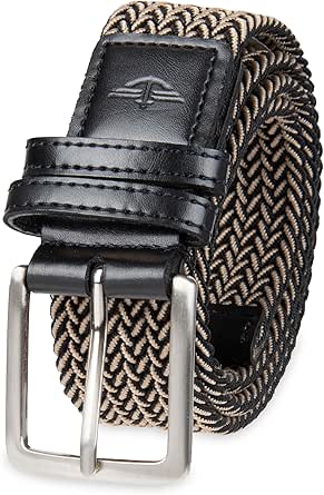 Dockers Men's Casual Everyday Braided Fabric Fully Adjustable Web Belt