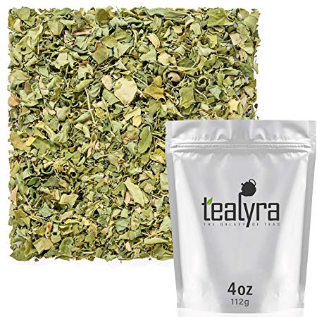 Tealyra - Pure Moringa Leaf Tea - Super Healthy Wellness Loose Tea - Drumstick Tree - rich in Antioxidants and Vitamins - Caffeine-Free - 112g (4-ounce)