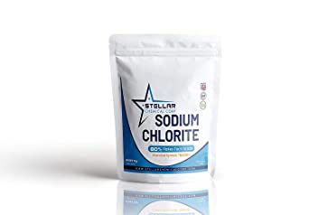 Stellar Chemical ~ Sodium Chlorite, 80% Flakes, Tech Grade ~ 1000 Grams (1KG)
