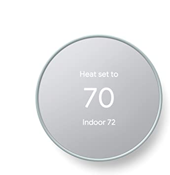 Google Nest Thermostat - Smart Thermostat for Home - Programmable Wifi Thermostat - Fog