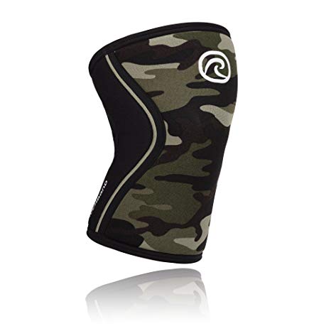 Rehband Rx Knee Support 7mm - Large - Camo - Expand Your Movement   Cross Training Potential - Knee Sleeve for Fitness - Feel Stronger   More Secure - Relieve Strain - 1 Sleeve