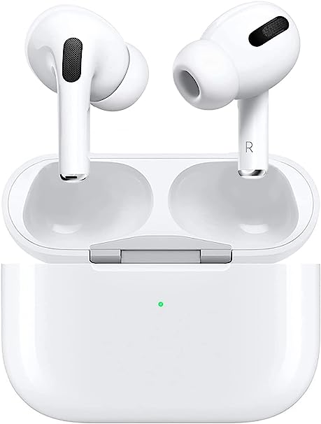 [Apple MFi Certified] AirPods Pro Wireless Earbuds Bluetooth in Ear Light-Weight Headphones Built-in Microphone, with Touch Control, Noise Cancelling, Charging case