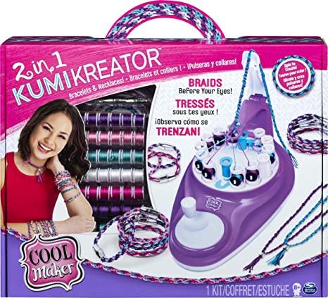 Cool Maker 2-in-1 KumiKreator, Necklace and Friendship Bracelet Maker Activity Kit, for Ages 8 and Up