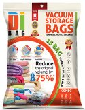 DIBAG  Combo Set - 15 Bags Pack - Vacuum Storage Space Saver Bags 1 Jumbo 48X3464  3 XL 3937X2637 4 Large 3346X2125 4 Medium 2244X1771 2 Suitcase Travel Roll-Up Bags 2244X1771 Without Suction 1 Carry-on Roll-up Bag 1968X1338 Without Suction Improved Version 2016