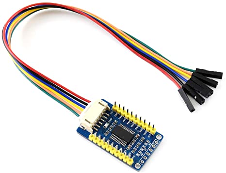 MCP23017 IO Expansion Board I2C Interface 5V/3.3V Voltage Expands 16 I/O Pins 8pcs of Boards can Stack to Use at The Same Time up to 128 I/O Pins Allows Multi I2C modules to be Stacked