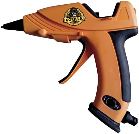 Gorilla Dual Temp Hot Glue Gun, Mini, Orange, (Pack of 1)