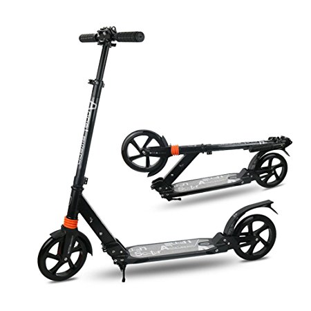 New Generation Height Adjustable Rapid-Fold Adult Folding Commuter Scooter Yoleo ® Strong Metal Design Ideal for Kids and Adult (Carrying Strap Included)