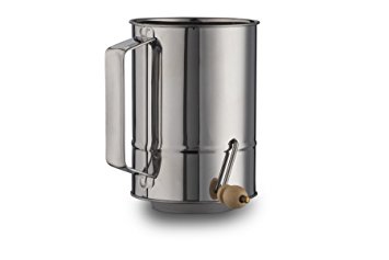 Kitchen Winners 5 Cup Crank Stainless Steel Flour Sifter