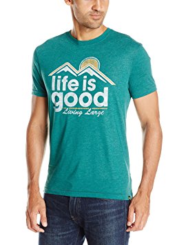 Life is good Men's Living Large Cool T-Shirt (Hunter Green), XX-Large