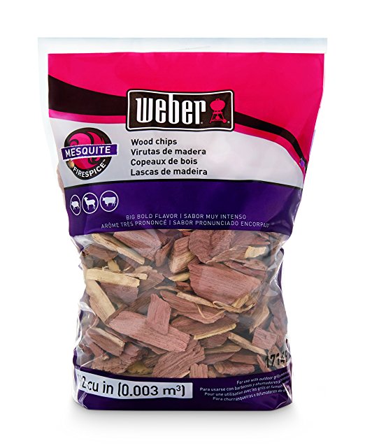 Weber-Stephen Products 17149 Mesquite Wood Chips, 192 cu. in. (0.003 cubic meter)