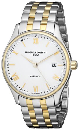 Frederique Constant Mens FC303WN5B3B Two-Tone Stainless Steel Watch