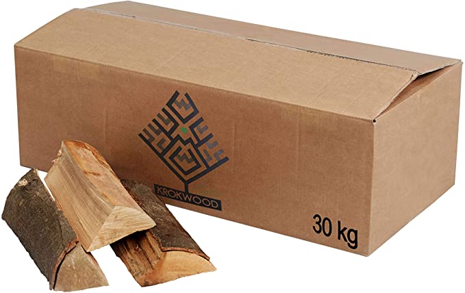 Krok Wood 30 kg firewood for fireplace, campfire, fire bowls (up to 25 cm)