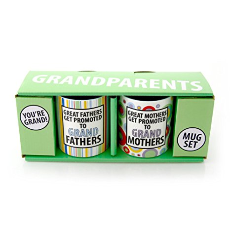 Our Name Is Mud 'Grandparents are Great' Mug Set by Lorrie Veasey