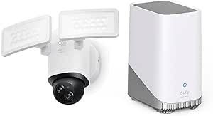 eufy Security Floodlight Camera E340 Wired HomeBase S380 (HomeBase 3)