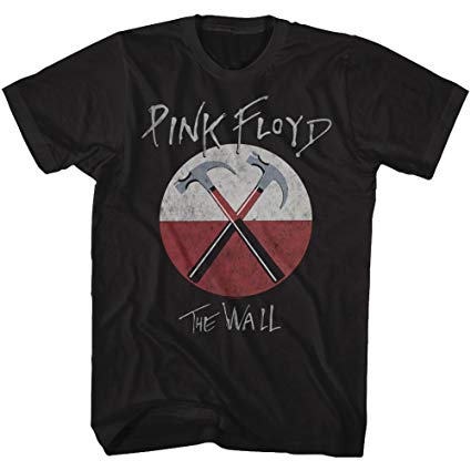 A&E Designs Pink Floyd T-Shirt The Wall Hammers Black Tee