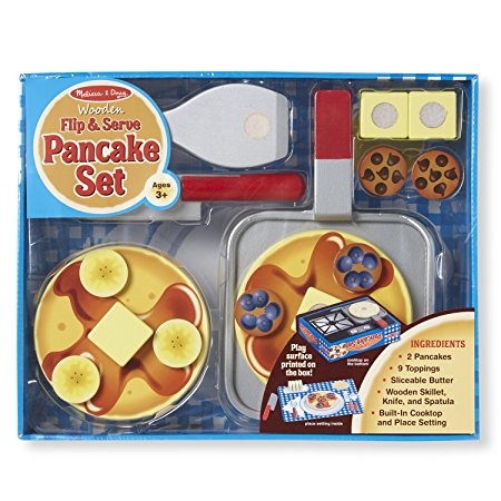 Melissa & Doug Wooden Flip and Serve Pancake Set