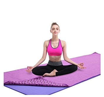 MFY Yoga Mat Towel - Ultra Soft, Sweat Absorbent, Quick Drying, Ultra-light Weight, Non Slip and Skidless Bikram Hot Yoga Towels - Perfect For Hot Yoga,Pilates,Gym