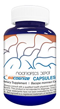 BaCognize Bacopa Monnieri Capsules | 300mg | 120 Count | Ayurvedic Herb | Natural Nootropic | Supports Stress Management | Improves Memory, Cognition   Mood