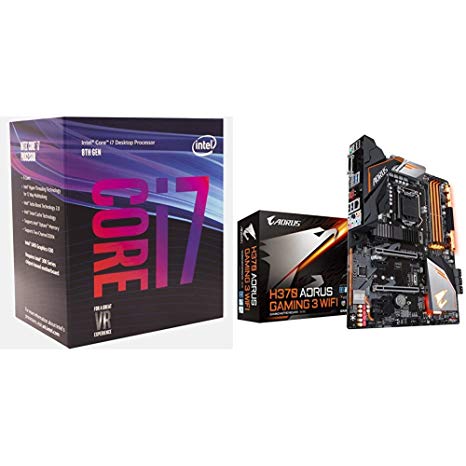 Intel Core i7-8700 Desktop Processor with AORUS Gaming 3 WIFI (LGA1151/Intel/USB3.1 Gen 2 Type A,Type C/HDMI/M.2/ATX/DDR4/Motherboard)