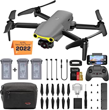 Autel Robotics EVO Nano  Premium Bundle, 249g Mini Drone with 4K RYYB Camera, No Geo-Fencing, PDAF   CDAF Focus, 3-Axis Gimbal, 3-Way Obstacle Avoidance, Extra 64G SD, Nano Plus Fly More Combo, Gray