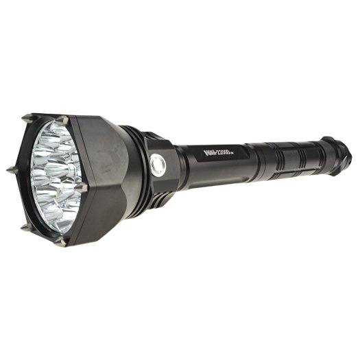 AIMAI 18 Pieces of CREE XM-L2 LED C22 Super Bright Waterproof Lantern Flashlight Torch with 2800mAh 18650 Batteries (Black)