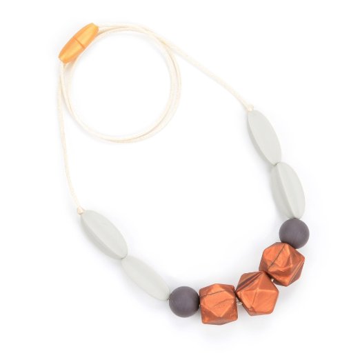 Marotaro 'Windsor' Silicone Teething Necklace, 4-in-1 Chewiness Levels