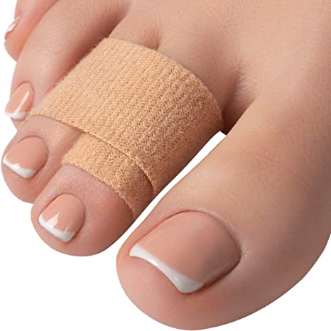 Hammer Toe Straightener Corrector Splint - 4 Broken Toe Wraps, Brace Orthopedic Separator, Cushioned Bandages, Heal Wrap Toe Straighteners for Crooked Toes, Align Hallux Valgus, Diabetic Feet Protect