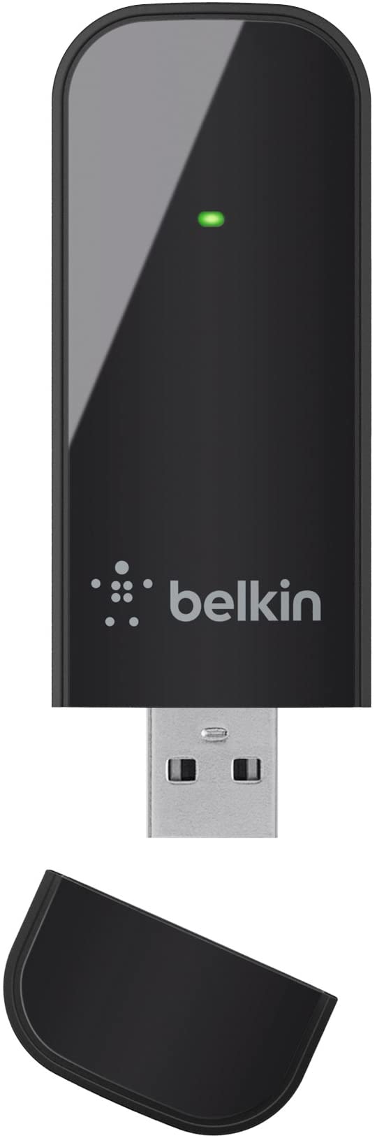 Belkin N600 DB F9L1101 Wireless Dual-Band USB Adapter, Up to 300Mbps Speed (Black)