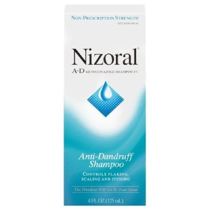 Nizoral A-D Ketoconazole Anti-Dandruff Shampoo-4 fl oz 125 ml