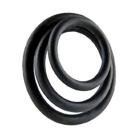 California Exotics Tri-Ring, Black