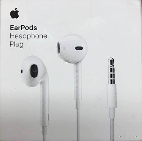 Apple EarPods in-Ear Earbuds with Mic and Remote Earbud Headphones iPhone iOS, White (Certified Refurbished)